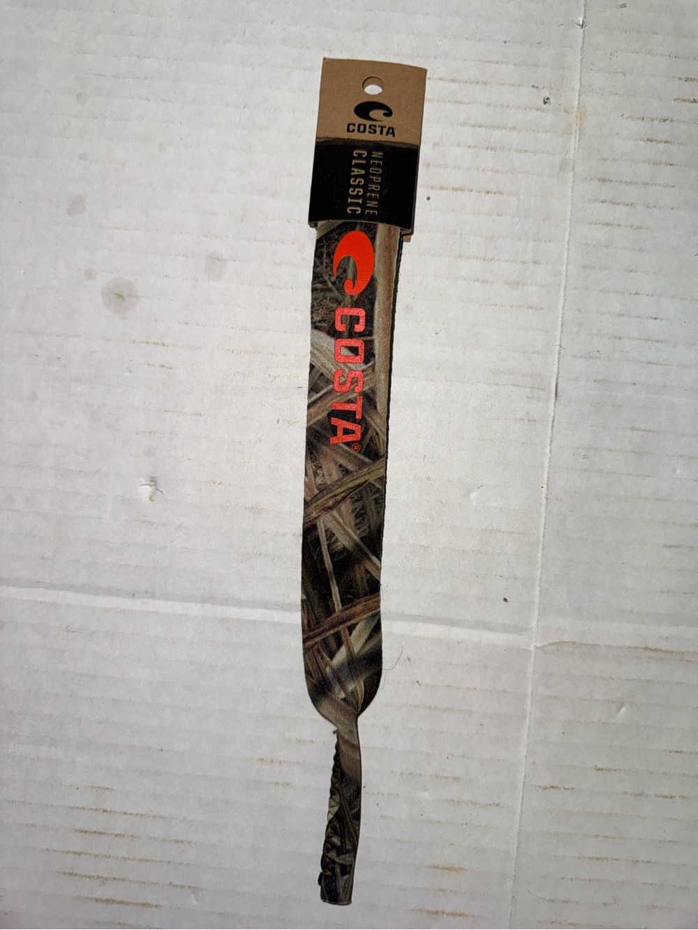Costa Del Mar Camo Classic Neoprene Eyewear Retainer Blaze Orange Logo